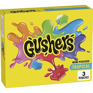 3-Count Gushers Tropical Fruit Flavored Snacks $0.65 w/ Subscribe & Save