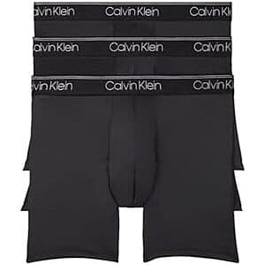 3-Pack Calvin Klein Men's Micro Stretch Boxer Brief (Black) $17.90
