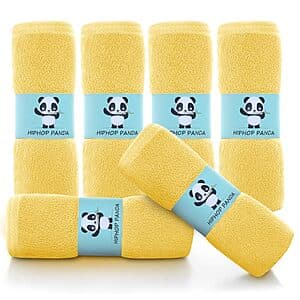 6-Pk Hiphop Panda 10" Ultra-soft 2-Layer Baby Washcloths (various colors) $6