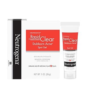 1-Oz Neutrogena Rapid Clear Stubborn Acne Spot Treatment Gel (10% Benzoyl Peroxide) $3.40 w/ Subscribe & Save