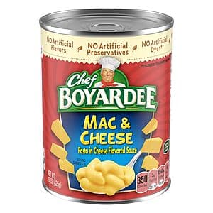Select Locations: 15-Oz Chef Boyardee Chef Boyardee Mac & Cheese $0.95 or Less w/ Subscribe & Save