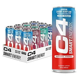 12-Pack 12-oz Cellucor C4 Smart Energy Drinks (Berry Breeze Variety Pack) $14.20 w/ Subscribe & Save