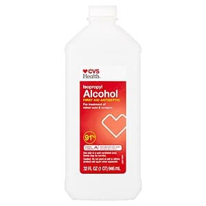32-Oz CVS Health 91% Isopropyl Alcohol First Aid Antiseptic $2.25 + Free Store Pickup