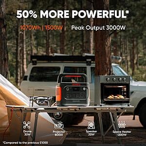 Jackery Explorer 1000 v2 1070Wh 1500W LiFePO4 Portable Power Station $332 + Free Shipping