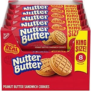 Select Accts: 10-Pk 8-Ct 3.5-Oz Nutter Butter Peanut Butter Sandwich Cookies $7.70 w/ S&S