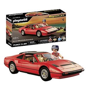 Playmobil Magnum P.I. Ferrari 308GT w/ 4 Figures $40 + Free Shipping
