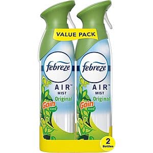 2-Pack 8.8-Ounce Febreze Air Mist Air Freshener Spray (Original Scent) $4.50 w/ Subscribe & Save