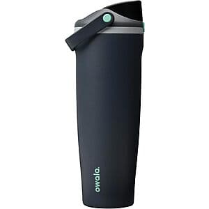 Owala FreeSip Sway 40-oz stainless steel insulated water bottle in Angel Food Cake color with flip-top lid.