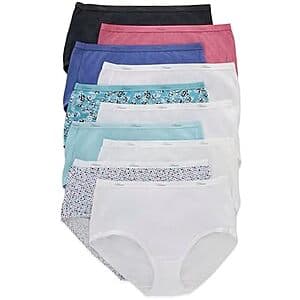 30-Ct Hanes Women's Underwear (Size 7, 9, 10) from $10.80