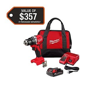 Milwaukee power tool with Home Depot packaging.