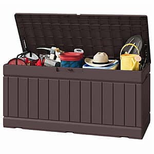 82-Gallon Homall Lockable Outdoor Storage Resin Deck Box (3 Colors) $53 + Free Shipping