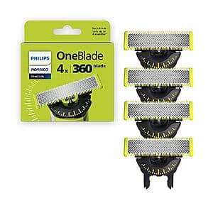 Select Accts: 4-Pack Philips Norelco OneBlade 360 Replacement Blades $34.40 w/ S&S + Free S/H