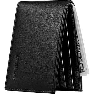 Chelmon Men's RFID Blocking Minimalist Wallet w/ ID Window (3 colors) $6