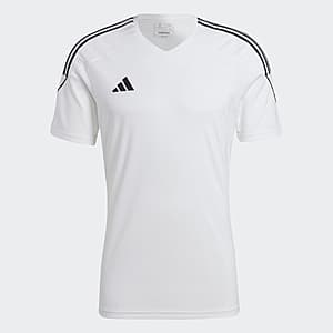 adidas Men's Tiro 23 League Jersey T-Shirt (White/Black) $7 + Free Shipping