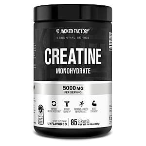 Select Accts: 14.99-Oz Jacked Factory Creatine Monohydrate Powder $13.60 w/ S&S