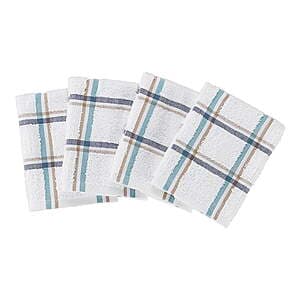 4-Pk Mainstays 12”x12” Woven Kitchen Dish Cloth Set (Multicolor) $3.60 + Free Pickup