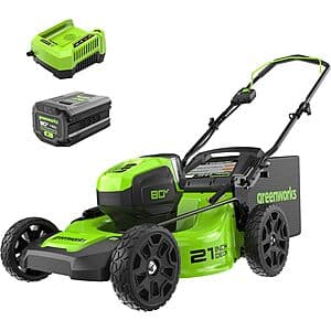 21" Greenworks Pro 80V Brushless Push Lawn Mower w/ 4Ah Battery + Charger $244 + Free Shipping