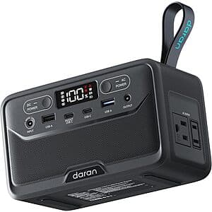 28000mAh DaranEner R101 Lite 89.6Wh LiFePO4 Portable Power Station $48.55 + Free S&H