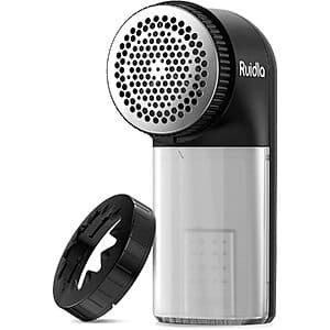 Ruidla Battery-Operated Fabric Shaver w/ 2 Speeds & 3 Shaving Heights $7