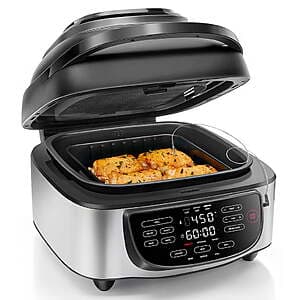 7.4-Qt Chefman 5-in-1 Air Fryer + Indoor Grill w/ Thermometer (Stainless Steel) $47.40 + Free Shipping