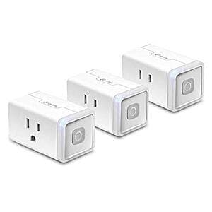 Used - Like New: 3-Pk Kasa 15-Amp Smart Plugs $11.50