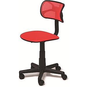 Urban Task Chair w/ Adjustable Height & Swivel (Red or Love Logo) $15