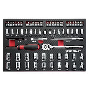 Tractor Supply Co: 82-Piece JobSmart 3/8" & 1/4" Drive Mechanic's Tool Set $15 + Free Store Pickup