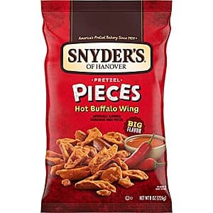 6-Pk 8-Oz Snyder's of Hanover Pretzel Pieces (Hot Buffalo Wing) $10.05 w/ S&S