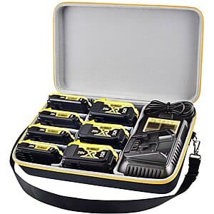 COMECASE Extra Large Power Tool Battery Storage Case $14