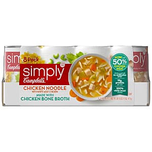 Select Costco Stores: 8-Ct 18.6-Oz Campbell's Simply Chicken Noodle Soup $8 or less (In-Store Only)
