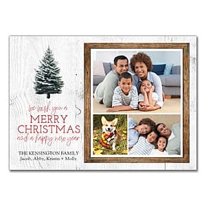 Six premium 5" x 7" photo cards in white packaging with Walgreens branding.