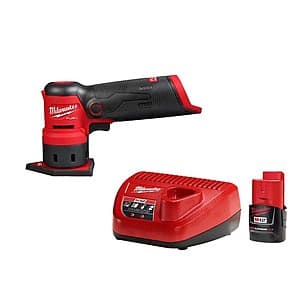 Milwaukee M12 FUEL 12V Orbital Detail Sander w/ CP 2.0Ah Battery & Charger $99 + Free Shipping
