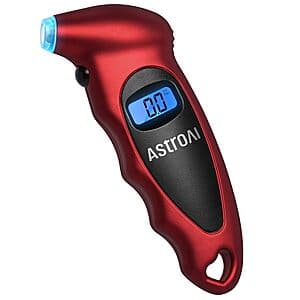 AstroAI Digital Tire Pressure w/ Digital Gauge (0-150PSI) & Presta Valve Adaptor $3.50