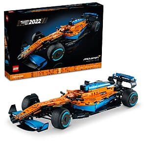 1432-Piece LEGO Technic McLaren Formula 1 2022 Race Car Building Kit $128 + Free Shipping