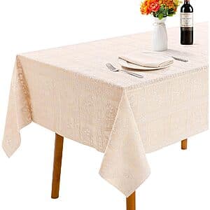 78 x 54" Kaixinbao Waterproof PVC Vinyl Rectangular Tablecloth $5.60 & More
