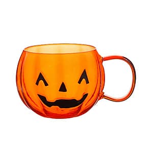 18.5 to 21-Oz Way to Celebrate Halloween Glass Mugs (Pumpkin, Ghost Eye or Squint) $0.90