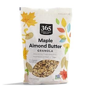12-Oz 365 by Whole Foods Market Maple Almond Butter Granola $3.50