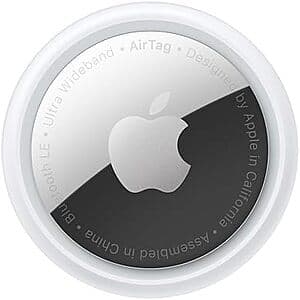 Apple AirTag Item Tracker (Gen 1) $13.90