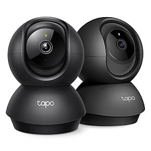 2-Pack TP-Link Tapo C210 2K Pan & Tilt Wi-Fi Security Camera w/ Night Vision $35