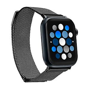 Insignia Stainless Steel Mesh Band for Apple Watch (Midnight Aluminum, various) $13 + Free S&H