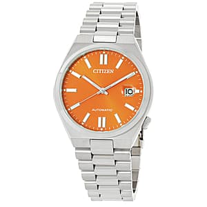 40mm Citizen Tsuyosa Automatic Orange Dial Men's Watch $219 + Free S&H