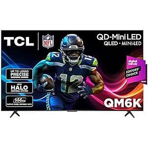 75" TCL 75QM6K QD-Mini LED 4K UHD 144Hz Google Smart TV $700 + Free Shipping