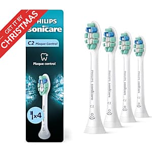 4-Pack Philips Sonicare C2 Plaque Control ReplacementToothbrush Heads (White) $18.40 + Free Shipping w/ Prime