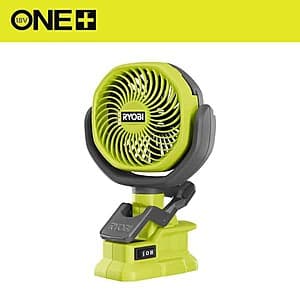 Select Areas: Ryobi ONE+ 18V Cordless 4" Clamp Fan (Tool Only) $19.95 + Free S&H