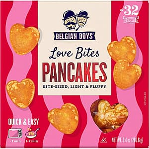 9.4-Oz 32-Count Belgian Boys Bite-Sized Heart Shaped Pancakes 2 for $5 + Free Store Pickup