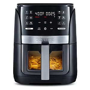 6-Quart Gourmia Digital Window Air Fryer w/ 12 Presets (Black/Stainless Steel) $40 + Free Shipping