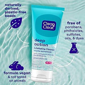 Select Amazon Accounts: 7oz. Clean & Clear Deep Action Exfoliating Facial Scrub $3.90 w/ Subscribe & Save