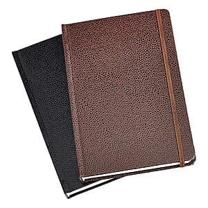 2-Pk Amazon Basics Shagreen Hardcover Journal w/ Elastic Band $7.15 w/ S&S