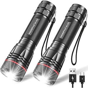 Prime Members: 2-pk WdtPro LED Mini Rechargeable Flashlights (various) $8.95 + Free S&H