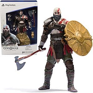 6” PlayStation God of War Shapes Collection Kratos Action Figure w/ 5 Accessories $20